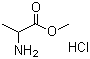 Methyl DL-2-aminopropanoate hydrochloride molecular structure (CAS 13515-97-4)