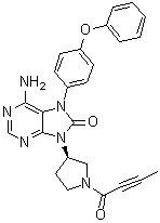 结构式 CAS# 1351636-18-4, Tirabrutinib