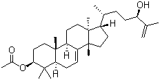 (3beta,13alpha,14beta,17alpha,24R)-3-Acetate-lanosta-7,25-diene-3,24-diol molecular structure (CAS 1352001-09-2)