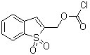 1,1-Dioxobenzo[b]thiophen-2-ylmethyl chloroformate molecular structure (CAS 135204-19-2)