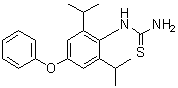 N-[2,6-Bis(1-methylethyl)-4-phenoxyphenyl]thiourea molecular structure (CAS 135252-10-7)