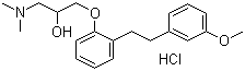 1-(Dimethylamino)-3-[2-[2-(3-methoxyphenyl)ethyl]phenoxy]-2-propanol hydrochloride molecular structure (CAS 135261-74-4)
