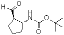 N-[(1R,2R)-2-Formylcyclopentyl]carbamic acid 1,1-dimethylethyl ester molecular structure (CAS 1353093-76-1)