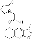 structure of CAS# 135463-81-9, Coluracetam;N-(2,3-Dimethyl-5,6,7,8-tetrahydrofuro[2,3-b]quinolin-4-yl)-2-(2-oxopyrrolidin-1-yl)acetamide