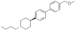 反式-4-(4-丁基环己基)-4'-(甲氧基甲基)-1,1'-联苯分子结构 (CAS 135522-70-2)