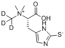 structure of CAS# 1356933-89-5, L-(+)-Ergothioneine-d3;5-[(2S)-2-carboxy-2-[dimethyl(trideuteriomethyl)azaniumyl]ethyl]-1H-imidazole-2-thiolate