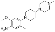 2-Methoxy-5-methyl-4-(4-(4-methylpiperazin-1-yl)piperidin-1-yl)aniline molecular structure (CAS 1356963-01-3)