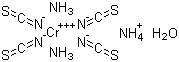 structure of CAS# 13573-16-5, Reinecke salt;Ammonium reineckate; Ammonium tetrathiocyanatodiamminechromate