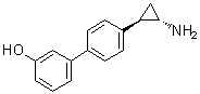结构式 CAS# 1357302-64-7, 4'-((1R,2S)-2-氨基环丙基)联苯-3-醇