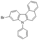 结构式 CAS# 1357572-67-8, 9-溴-7-苯基-7H-苯并[c]咔唑