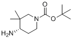 (S)-Tert-butyl 4-amino-3,3-dimethylpiperidine-1-carboxylate molecular structure (CAS 1357600-60-2)