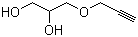 structure of CAS# 13580-38-6, 3-Prop-2-ynoxypropane-1,2-diol;3-(2-Propynyloxy)propane-1,2-diol; Propargyl-oxo-propane-2,3-dihydroxy; POPDH