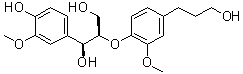 structure of CAS# 135820-77-8, erythro-Guaiacylglycerol-beta-O-4'-dihydroconiferyl alcohol;(erythro)-4,7,9,9'-Tetrahydroxy-3,3'-dimethoxy-8-O-4'-neolignan