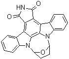 9,10,11,12-四氢-9,12-环氧-1H-二吲哚并[1,2,3-fg:3',2',1'-kl]吡咯并[3,4-i][1,6]苯并二氮杂环辛四烯-1,3(2H)-二酮分子结构 (CAS 135897-06-2)