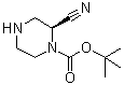 (2S)-2-Cyano-1-piperazinecarboxylic acid 1,1-dimethylethyl ester molecular structure (CAS 1359658-29-9)