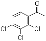 structure of CAS# 13608-87-2, 2',3',4'-Trichloroacetophenone;1-(2,3,4-trichlorophenyl)ethan-1-one