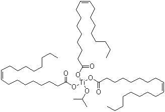 Isopropyl trioleyl titanate molecular structure (CAS 136144-62-2)