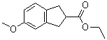 2,3-二氢-5-甲氧基-1H-茚-2-羧酸乙酯分子结构 (CAS 136191-07-6)