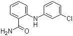 2-(3-氯苯氨基)苯甲酰胺分子结构 (CAS 13625-33-7)