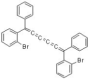 1,6-Bis(o-bromophenyl)-1,6-diphenylhexapentaene molecular structure (CAS 13632-32-1)