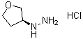 structure of CAS# 1364632-45-0, [(3S)-Tetrahydro-3-furanyl]hydrazine hydrochloride