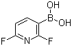 2,6-Difluoropyridine-3-boronic acid molecular structure (CAS 136466-94-9)