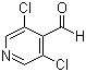 结构式 CAS# 136590-83-5, 3,5-二氯吡啶-4-甲醛