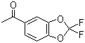 5-乙酰基-2,2-二氟-1,3-苯并二恶茂分子结构 (CAS 136593-45-8)