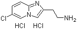 6-Chloroimidazo[1,2-a]pyridine-2-ethanamine hydrochloride molecular structure (CAS 1365967-97-0)