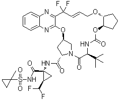 Glecaprevir molecular structure (CAS 1365970-03-1)