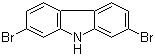 结构式 CAS# 136630-39-2, 2,7-二溴咔唑