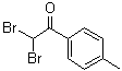 structure of CAS# 13664-98-7, 2,2-Dibromo-4'-methylacetophenone;2,2-Dibromo-1-(4-methylphenyl)ethanone; alpha,alpha-Dibromo-4-methylacetophenone