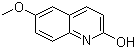 2-Hydroxy-6-methoxyquinoline molecular structure (CAS 13676-00-1)