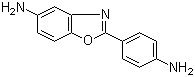 结构式 CAS# 13676-47-6, 2-(4-氨基苯基)-5-氨基苯并恶唑