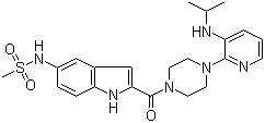 Delavirdine molecular structure (CAS 136817-59-9)