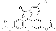 structure of CAS# 136832-63-8, 5-Chloromethylfluorescein diacetate;CMFDA; CellTracker Green CMFDA