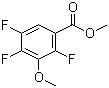 structure of CAS# 136897-64-8, Methyl 3-methoxy-2,4,5-trifluorobenzoate;2,4,5-Trifluoro-3-methoxy-benzoic acid methyl ester
