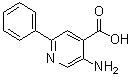 5-Amino-2-phenyl-4-pyridinecarboxylic acid molecular structure (CAS 1369086-30-5)