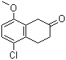 5-氯-8-甲氧基-3,4-二氢-1H-2-萘酮分子结构 (CAS 136949-71-8)