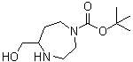 Hexahydro-5-(hydroxymethyl)-1H-1,4-diazepine-1-carboxylic acid 1,1-dimethylethyl ester molecular structure (CAS 1369494-20-1)