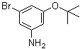 3-Bromo-5-(1,1-dimethylethoxy)benzenamine molecular structure (CAS 1369896-27-4)