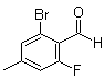 2-Bromo-6-fluoro-4-methylbenzaldehyde molecular structure (CAS 1370025-54-9)