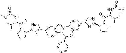 Elbasvir molecular structure (CAS 1370468-36-2)