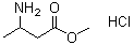 结构式 CAS# 137132-12-8, 3-氨基丁酸甲酯盐酸盐