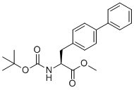 (S)-甲基3-([1,1'-联苯]-4-基)-2-((叔-丁氧羰基)氨基)丙酸酯分子结构 (CAS 137255-86-8)