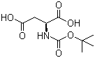 N-Boc-L-aspartic acid molecular structure (CAS 13726-67-5)