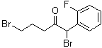 1,5-Dibromo-1-(2-fluorophenyl)-2-pentanone molecular structure (CAS 1373350-57-2)