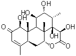 (1beta,11beta,12alpha,15beta)-1,11,12,14,15-Pentahydroxypicras-3-ene-2,16-dione molecular structure (CAS 137359-82-1)
