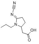 结构式 CAS# 1373869-89-6, (E)-2-(5-(氰基亚氨基)-1-丙基吡咯烷-2-基)乙酸