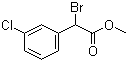 structure of CAS# 137420-52-1, Bromo(3-chlorophenyl)acetic acid methyl ester;2-(3-Chlorophenyl)-2-bromoacetic acid methyl ester